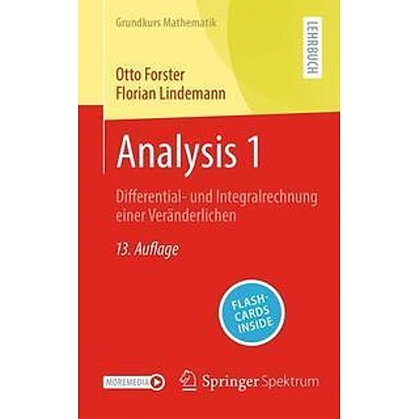 Analysis 1, m. 1 Buch, m. 1 E-Book, Otto Forster, Florian Lindemann