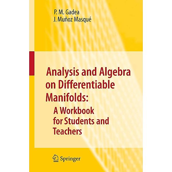 Analysis and Algebra on Differentiable Manifolds: A Workbook for Students and Teachers / Texts in the Mathematical Sciences Bd.23, P. M. Gadea, J. Muñoz Masqué