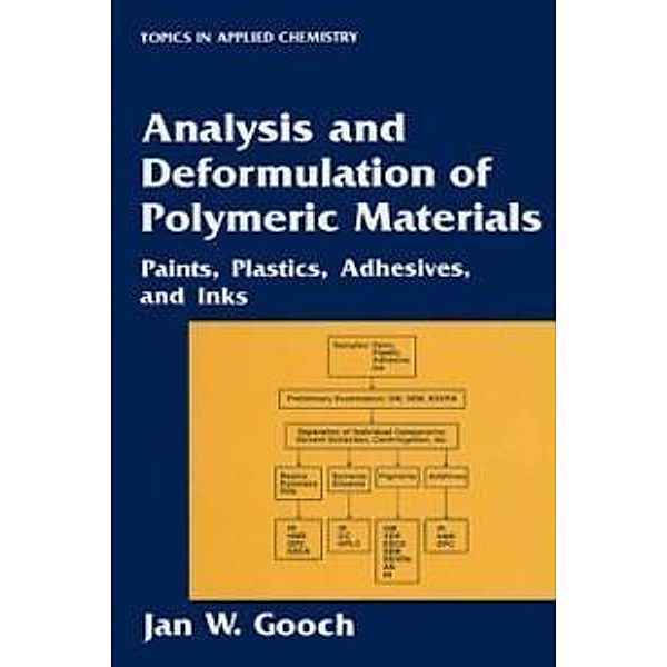 Analysis and Deformulation of Polymeric Materials / Topics in Applied Chemistry, Jan W. Gooch