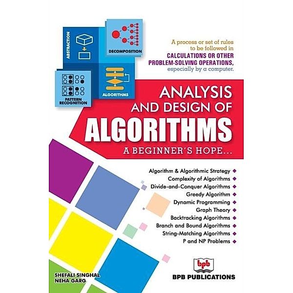 Analysis and Design of Algorithms, Singhal Shefali