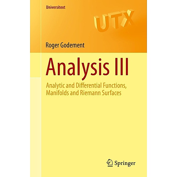 Analysis III / Universitext, Roger Godement