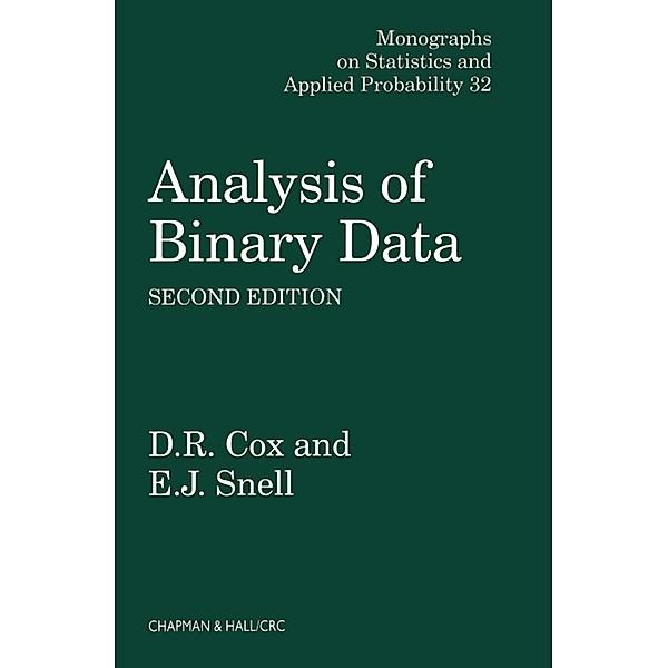 Analysis of Binary Data, D. R. Cox