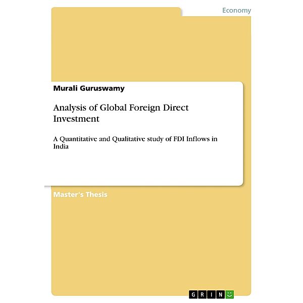 Analysis of Global Foreign Direct Investment, Murali Guruswamy
