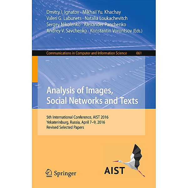 Analysis of Images, Social Networks and Texts