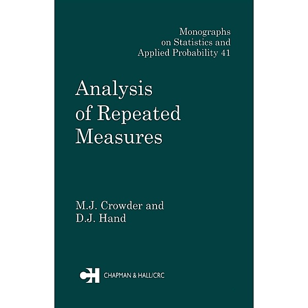 Analysis of Repeated Measures, Martin J. Crowder, David J. Hand