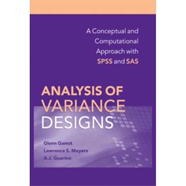 Analysis of Variance Designs, Glenn Gamst