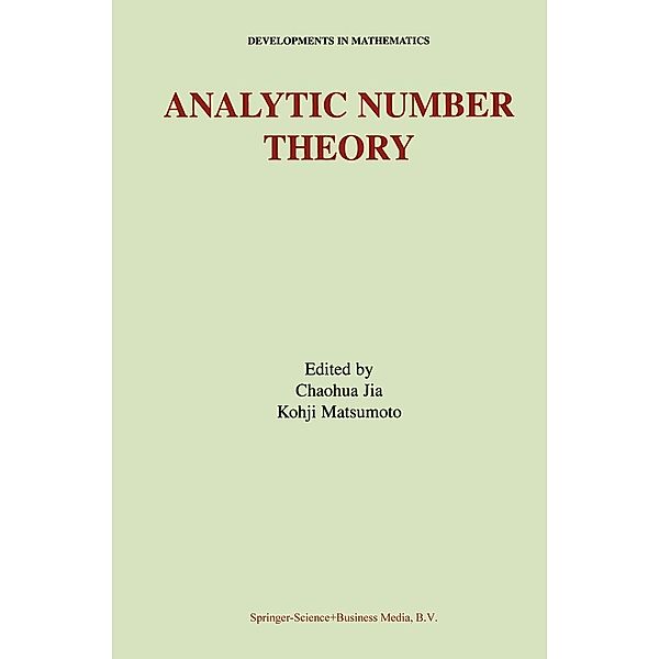 Analytic Number Theory / Developments in Mathematics Bd.6