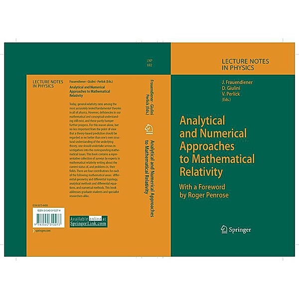 Analytical and Numerical Approaches to Mathematical Relativity / Lecture Notes in Physics Bd.692
