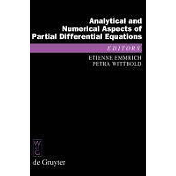 Analytical and Numerical Aspects of Partial Differential Equations / De Gruyter Proceedings in Mathematics