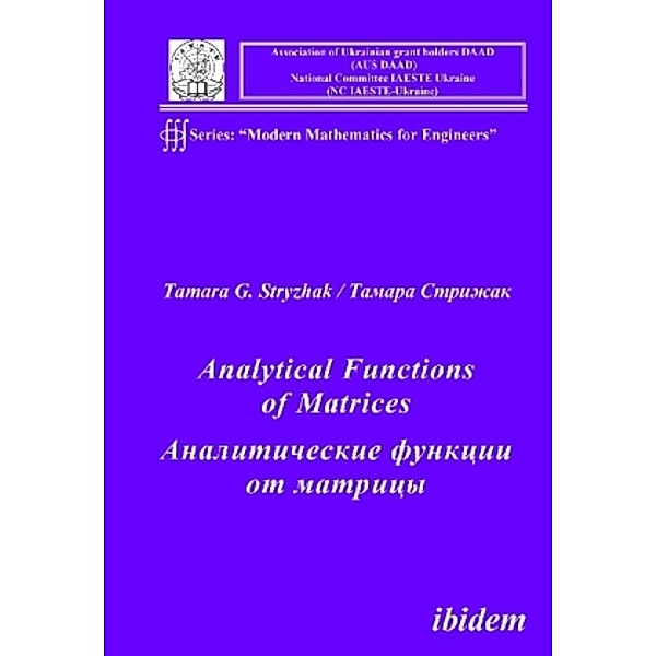 Analytical Functions of Matrices, Tamara G. Stryzhak