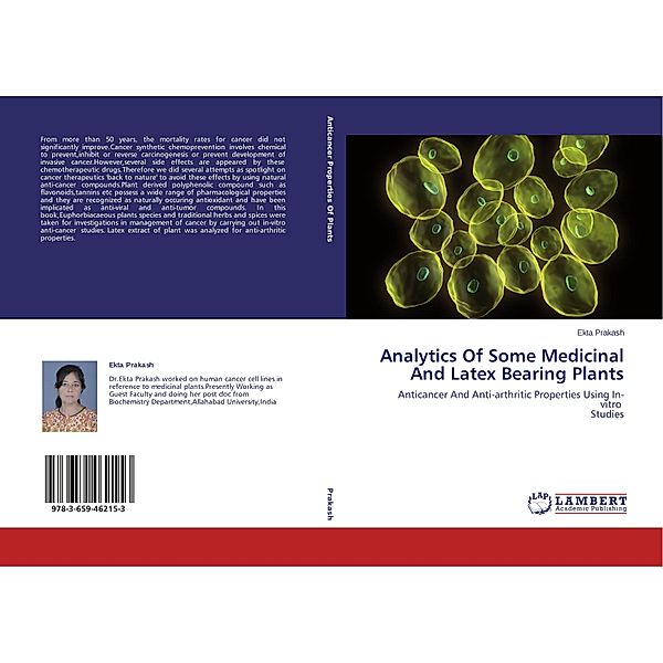 Analytics Of Some Medicinal And Latex Bearing Plants, Ekta Prakash