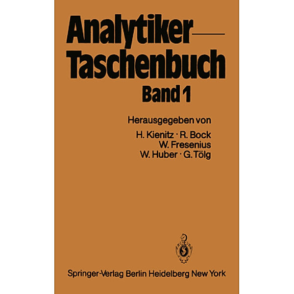 Analytiker-Taschenbuch: .1 Analytiker-Taschenbuch