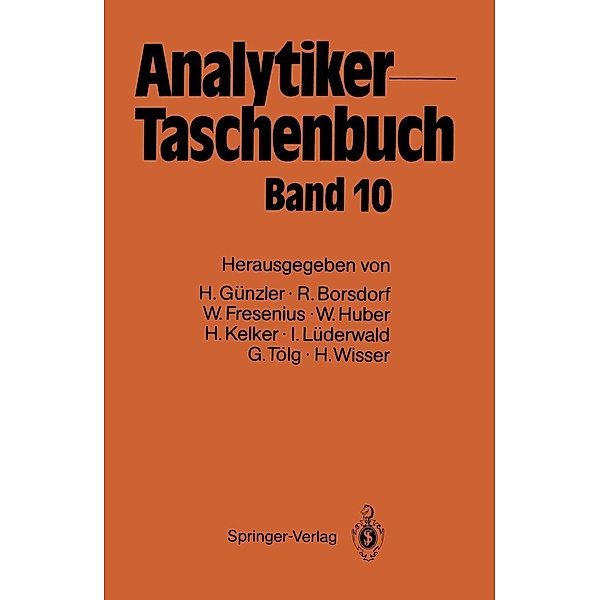 Analytiker-Taschenbuch / Analytiker-Taschenbuch Bd.10, Ingo Lüderwald