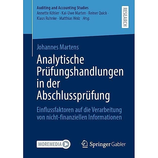 Analytische Prüfungshandlungen in der Abschlussprüfung, Johannes Martens