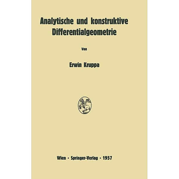 Analytische und konstruktive Differentialgeometrie, Erwin Kruppa
