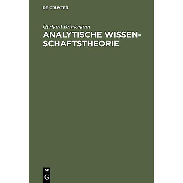 Analytische Wissenschaftstheorie / Jahrbuch des Dokumentationsarchivs des österreichischen Widerstandes, Gerhard Brinkmann