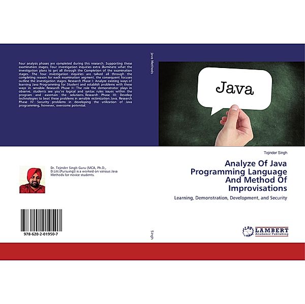 Analyze Of Java Programming Language And Method Of Improvisations, Tejinder Singh