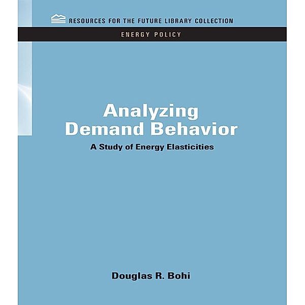 Analyzing Demand Behavior, Douglas R. Bohi