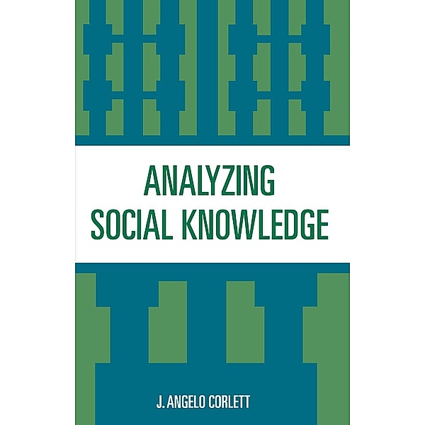 Analyzing Social Knowledge, Angelo J. Corlett