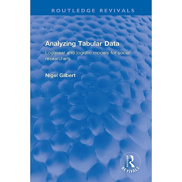 Analyzing Tabular Data, Nigel Gilbert