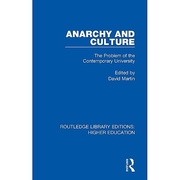 Anarchy and Culture, David Martin