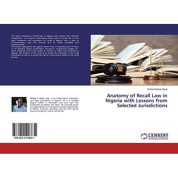 Anatomy of Recall Law in Nigeria with Lessons from Selected Jurisdictions, Chima Francis Osuji