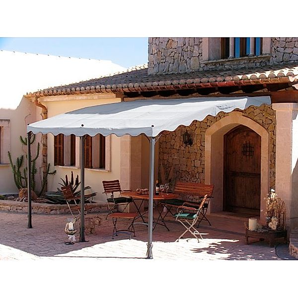 Anbaupergola Mallorca (Farbe: grau)