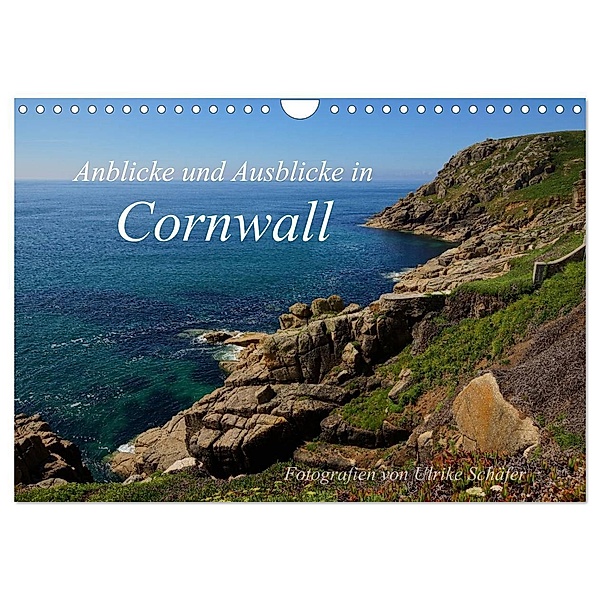 Anblicke und Ausblicke in Cornwall (Wandkalender 2024 DIN A4 quer), CALVENDO Monatskalender, Ulrike Schäfer