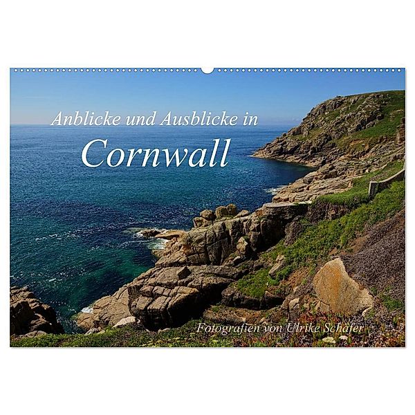 Anblicke und Ausblicke in Cornwall (Wandkalender 2024 DIN A2 quer), CALVENDO Monatskalender, Ulrike Schäfer