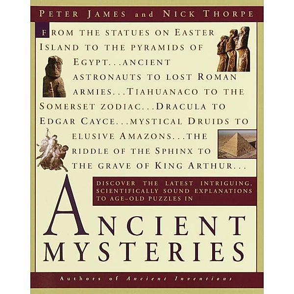 Ancient Mysteries, Peter James, Nick Thorpe