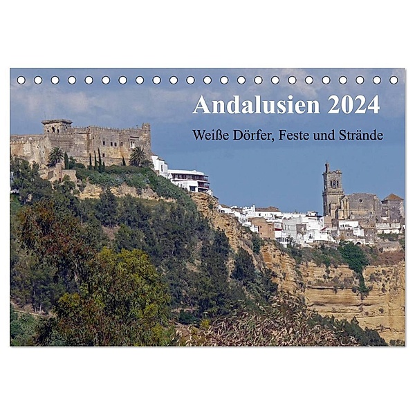 Andalusien 2024 (Tischkalender 2024 DIN A5 quer), CALVENDO Monatskalender, Ingrid Franz