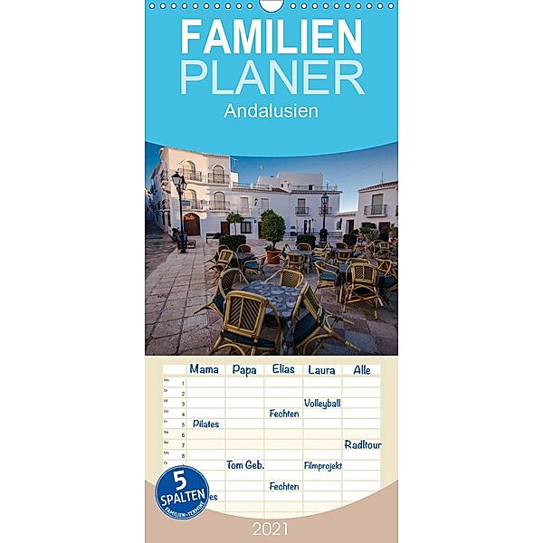 Andalusien - Familienplaner hoch (Wandkalender 2021 , 21 cm x 45 cm, hoch), Michael Fahrenbach