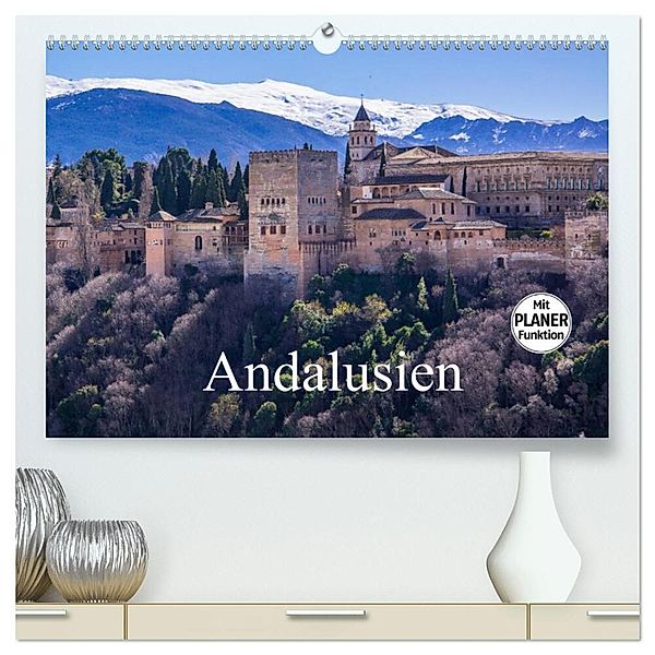 Andalusien (hochwertiger Premium Wandkalender 2025 DIN A2 quer), Kunstdruck in Hochglanz, Calvendo, Michael Fahrenbach