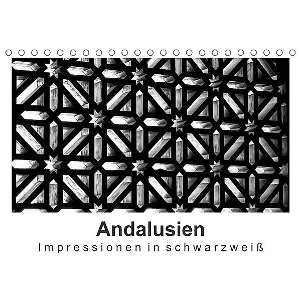 Andalusien Impressionen in schwarzweiß (Tischkalender 2023 DIN A5 quer), Britta Knappmann