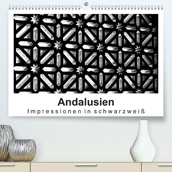 Andalusien Impressionen in schwarzweiß (Premium, hochwertiger DIN A2 Wandkalender 2023, Kunstdruck in Hochglanz), Britta Knappmann