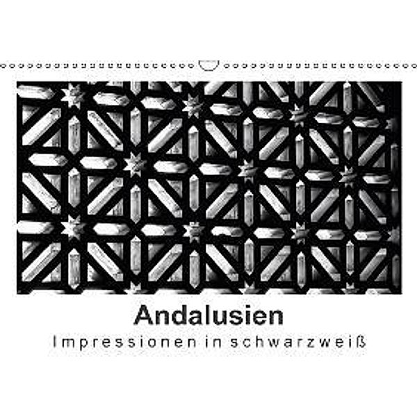 Andalusien Impressionen in schwarzweiß (Wandkalender 2015 DIN A3 quer), Britta Knappmann