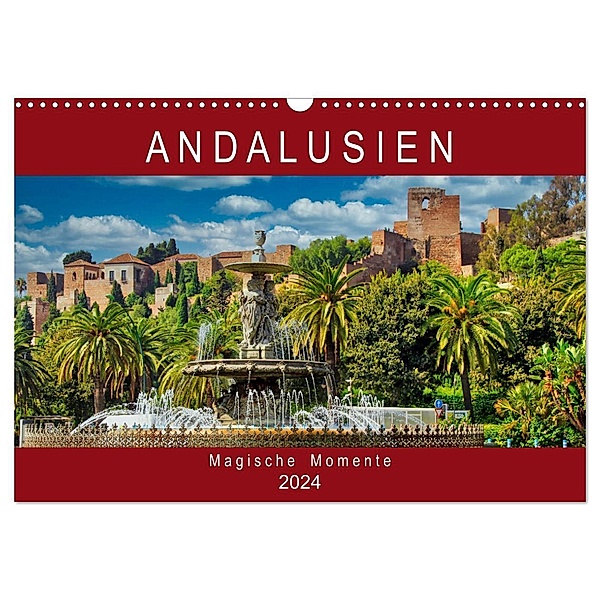 Andalusien - Magische Momente (Wandkalender 2024 DIN A3 quer), CALVENDO Monatskalender, Astrid Schmid
