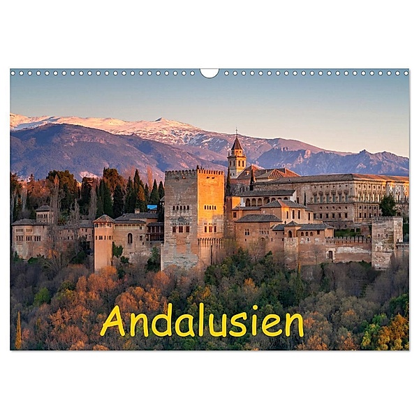 Andalusien - Spanien (Wandkalender 2024 DIN A3 quer), CALVENDO Monatskalender, insideportugal