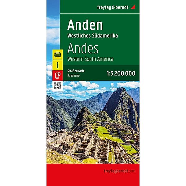 Anden - Westliches Südamerika, Straßenkarte 1:3.200.000, freytag & berndt