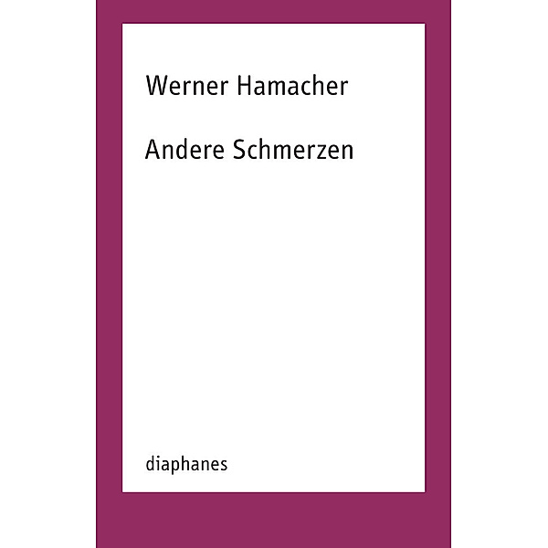 Andere Schmerzen, Werner Hamacher