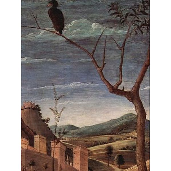 Andrea Mantegna - Christus am Ölberg im Garten Gethsemane, Detail: Landschaft mit Stadt - 100 Teile (Puzzle)