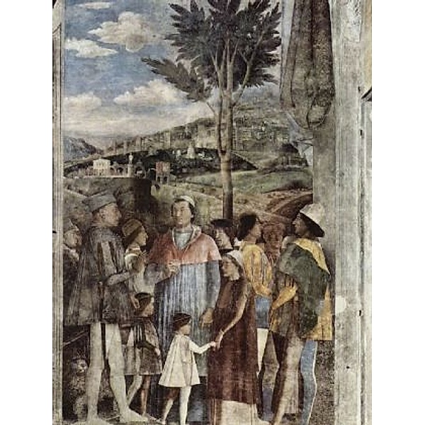 Andrea Mantegna - Zusammentreffen von Herzog Gonzaga mit Kardinal Gonzaga und dessen Söhnen - 1.000 Teile (Puzzle)
