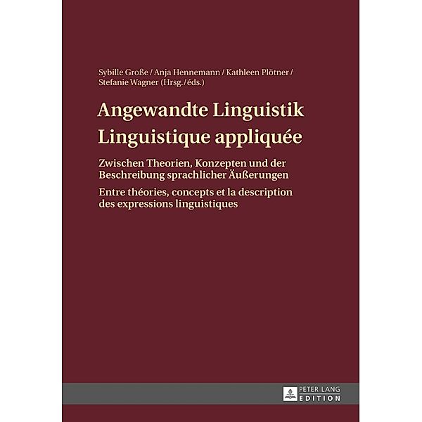 Angewandte Linguistik- Linguistique appliquee