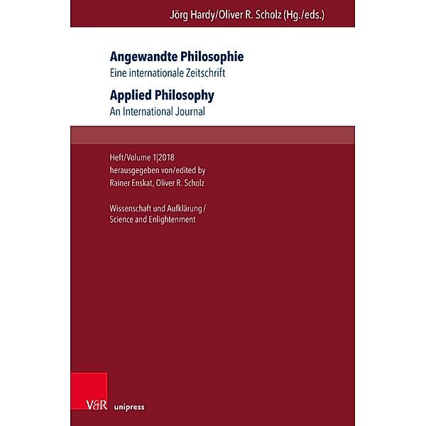 Angewandte Philosophie. Eine internationale Zeitschrift / Applied Philosophy. An International Journal / Angewandte Philosophie. Eine internationale Zeitschrift Bd.2018001