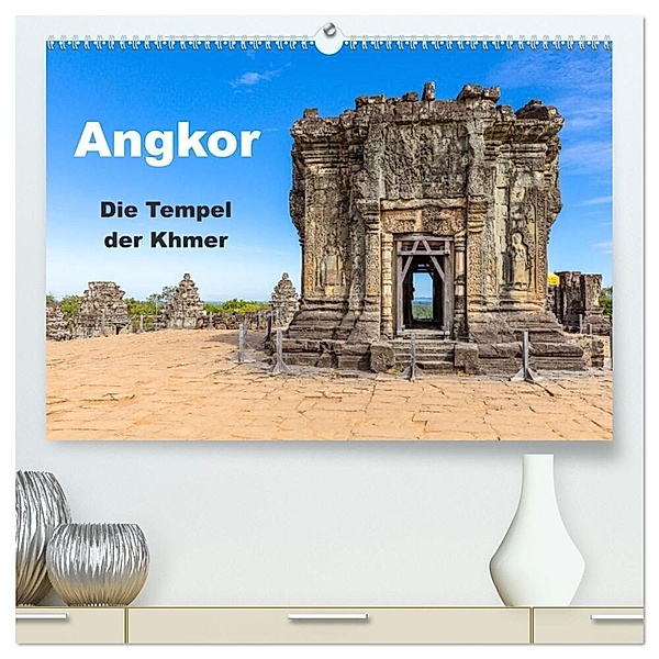 Angkor - Die Tempel der Khmer (hochwertiger Premium Wandkalender 2024 DIN A2 quer), Kunstdruck in Hochglanz, Henning Marquardt