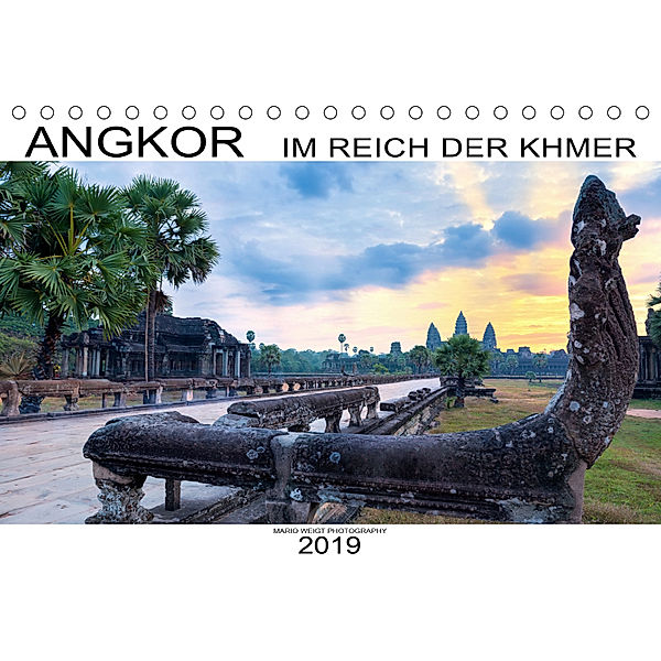 ANGKOR - IM REICH DER KHMER (Tischkalender 2019 DIN A5 quer), Mario Weigt