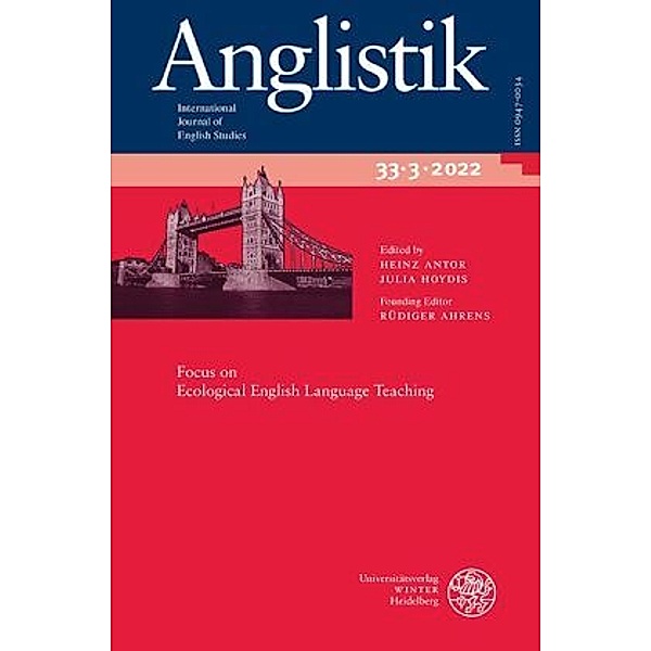 Anglistik. International Journal of English Studies. Volume 33:3 (2022)