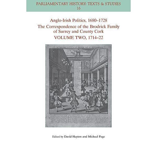 Anglo-Irish Politics, 1680-1728