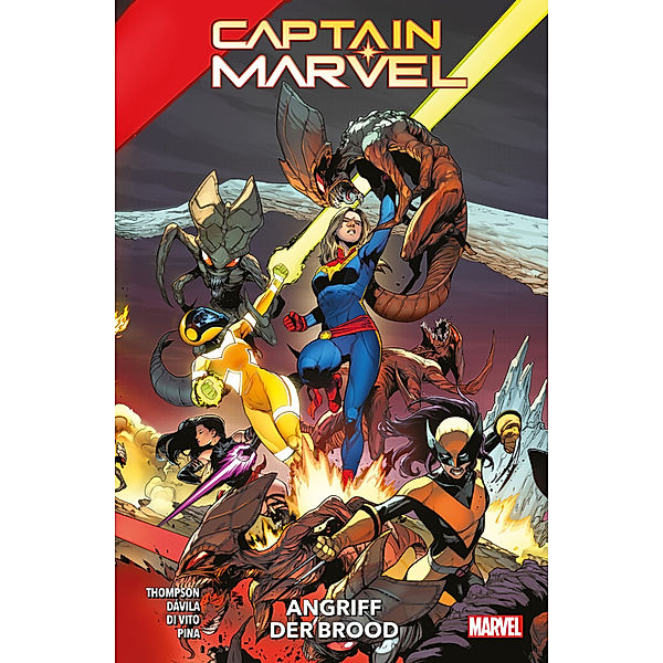 Angriff der Brood / Captain Marvel - Neustart Bd.9, Kelly Thompson, Javier Pina, Andrea Di Vito, Sergio Davila