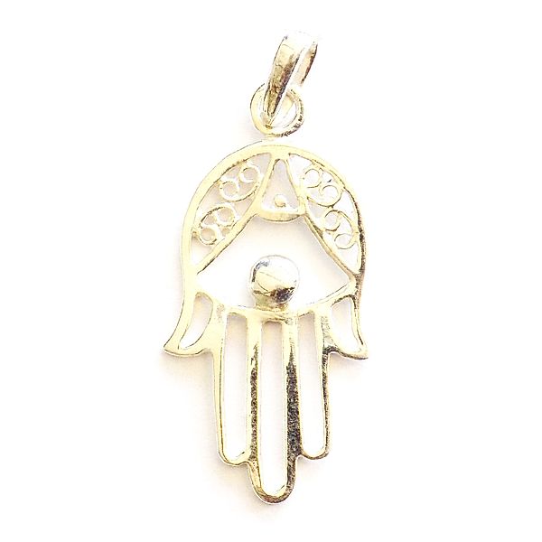 Anhänger Hamsa - Hand Fatimas 925 Sterlingsilber